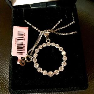 Circle of Life with 18” Sterling Chain. Cubic Zirconia Stones set in Sterling